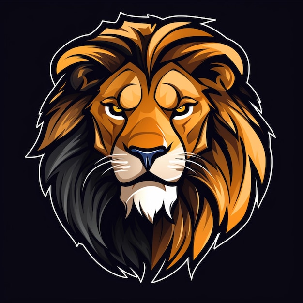 lion logo cartoon