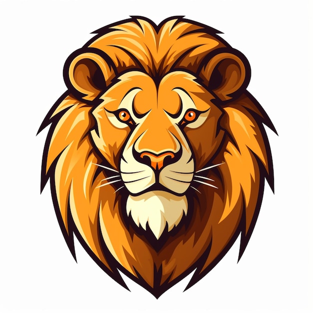 Photo lion logo cartoon