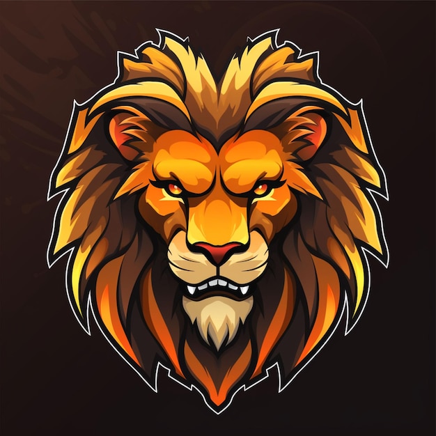 lion logo cartoon