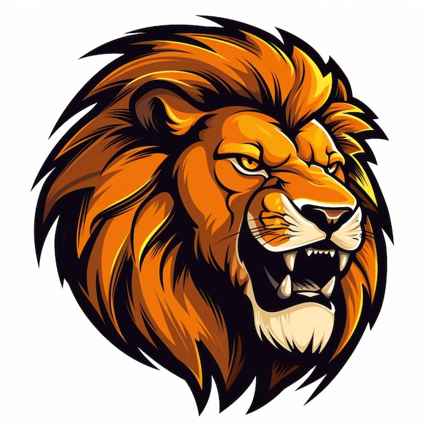 lion logo cartoon