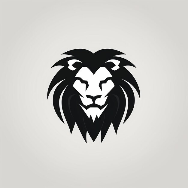 Lion Minimalist and Flat Logo Vector illustration