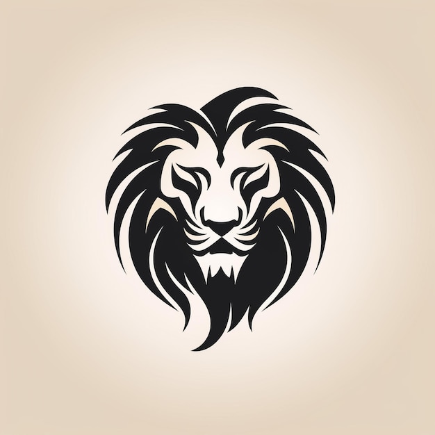 Lion Minimalist and Flat Logo Vector illustration