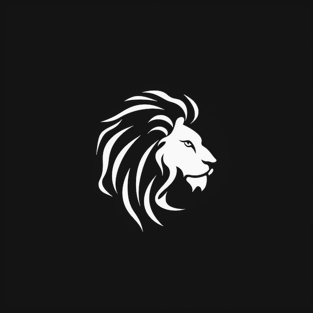 Lion Minimalist and Simple Silhouette Vector illustration