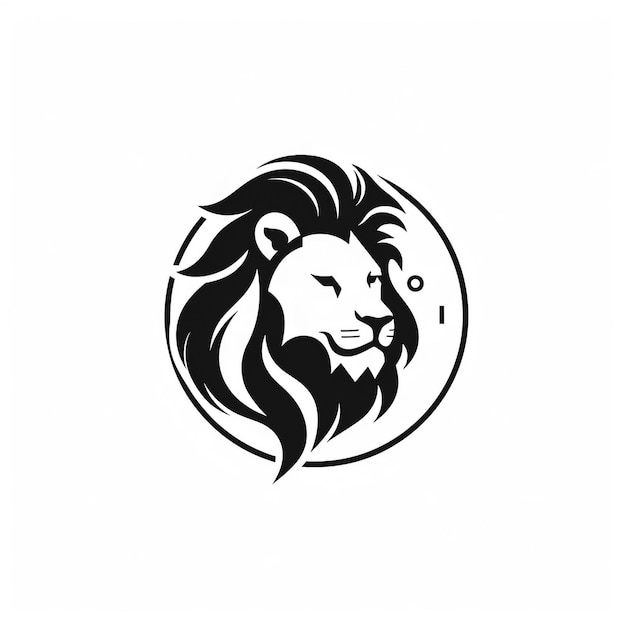 Lion Minimalist and Simple Silhouette Vector illustration