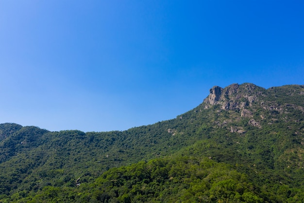 Lion Rock mountain in Hong Kong