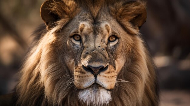На этом недатированном изображении изображена морда льва.