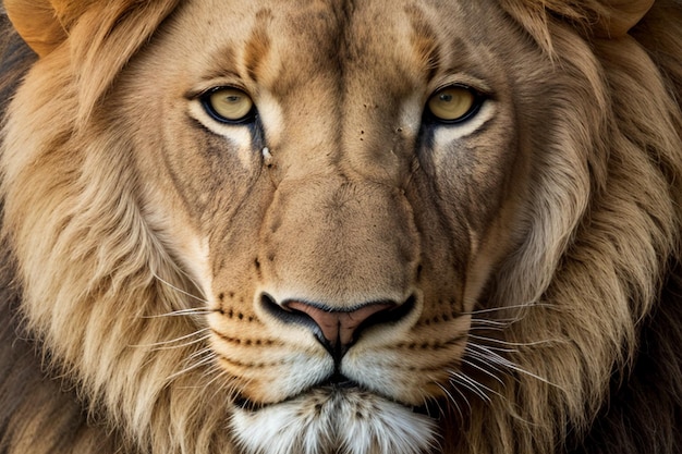 A lion's face is shown with the word lion on the front.