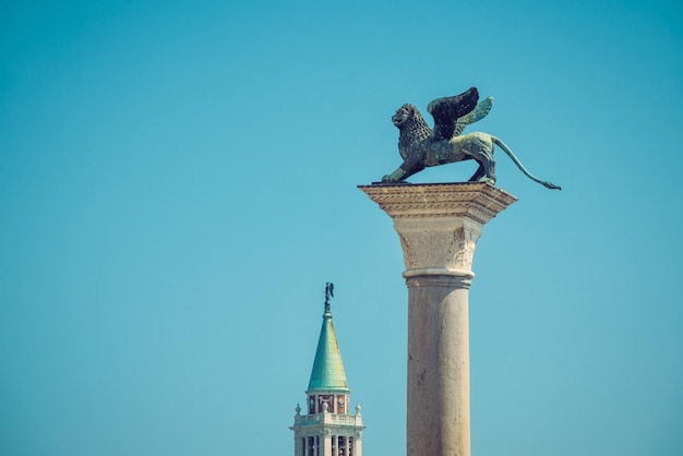 Lion sculpture in the Piazza San Marco Venice