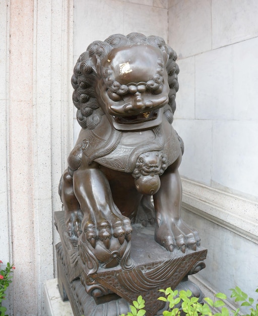 lion Statue, ancient Chinese traditional arts