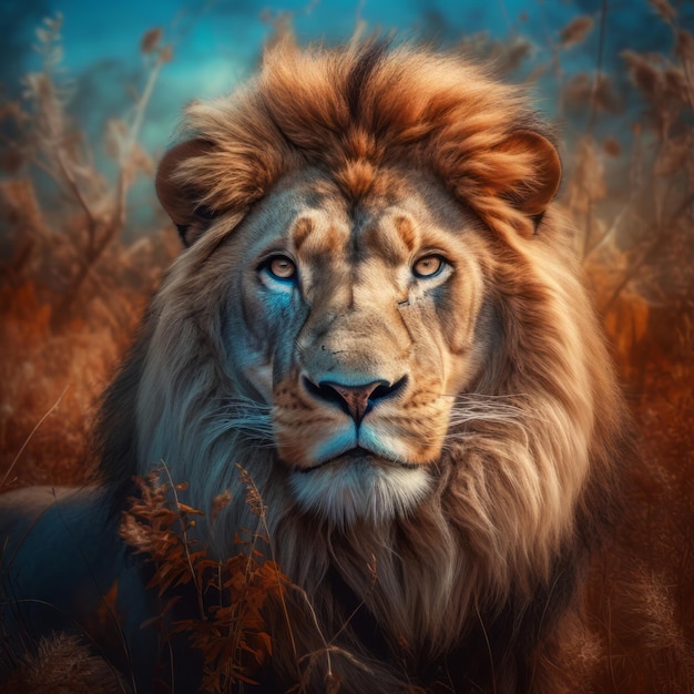 Lion visual album with many attractive photos in different art styles