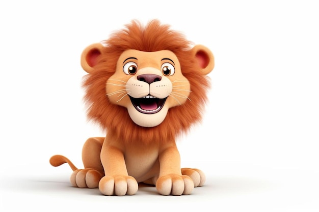 A lion with a big mouth and a big mouth.