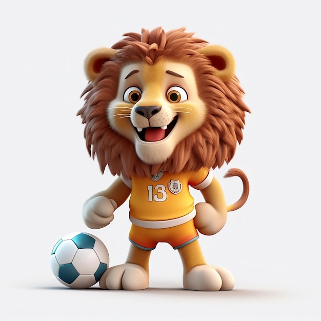 Lion with football