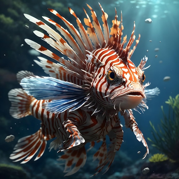 Lionfish illustratie Ai Generative