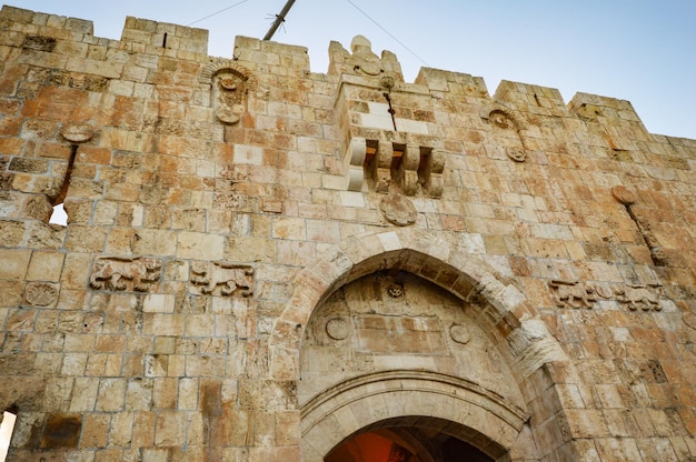 Lions39 Gate gate in the walls of the Old City in Jerusalem