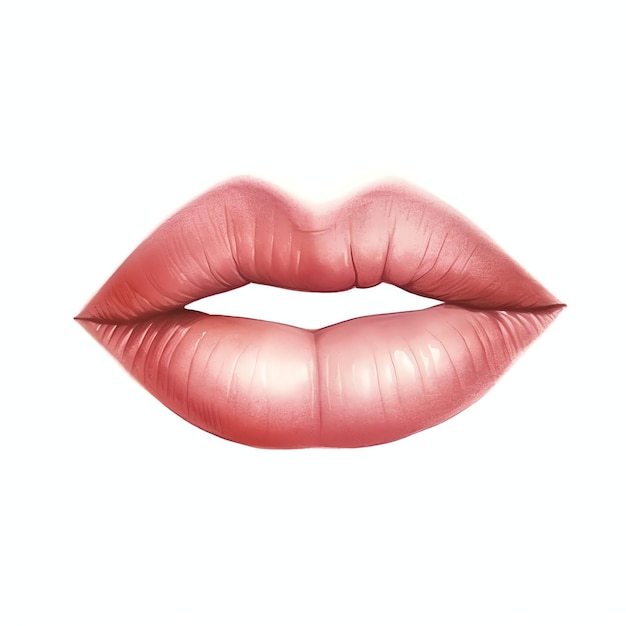 Foto lippenstift eenvoudig levensaccessoire voor de lente in neutrale esthetische kleuren waterverf voor esthetiek