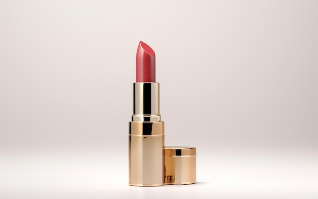 Lipstick Flask on Bright White Background