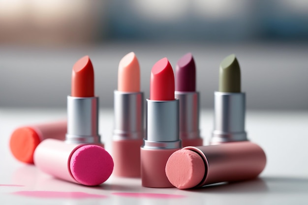 Lipstick is a cosmetic used to add color to the lips With or without glitter it enhances the mouth and is available in several colors The name comes from the French baton literally stick