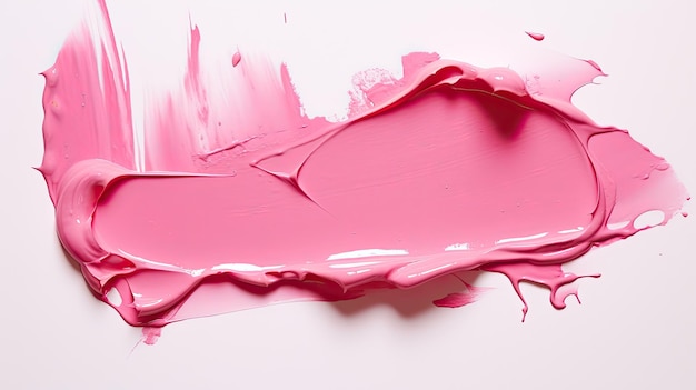 Lipstick pink smear