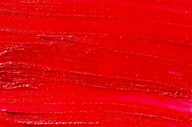 口紅の塗抹標本のサンプルテクスチャ抽象的な赤いペイントブラシとストローク画像