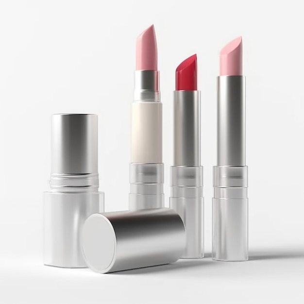 Lipstick tube mockup isolated Generative AI