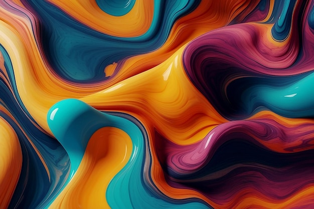 Liquid 3d abstract AI generated Background