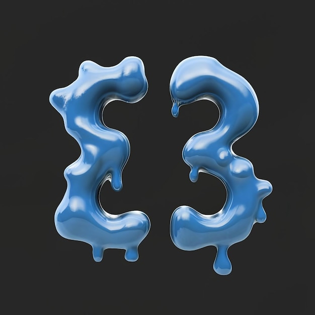 Liquid 3D Fonts