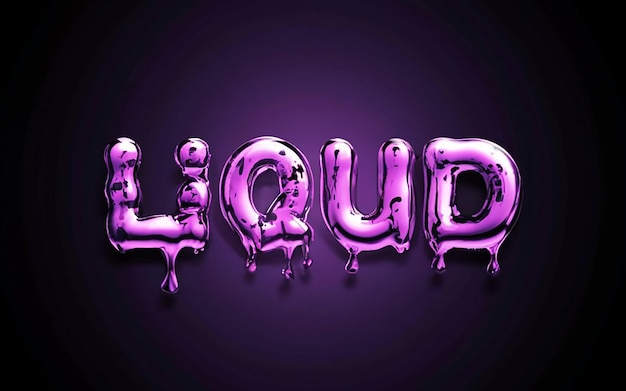 Liquid 3D Fonts