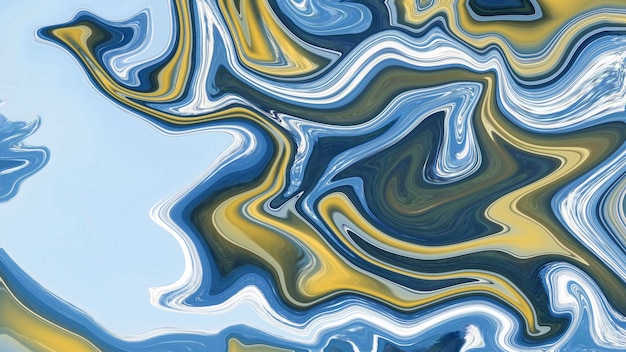 液体の抽象的な、大理石のパターンの背景