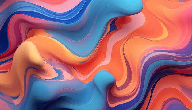 liquid abstract wall papers ai