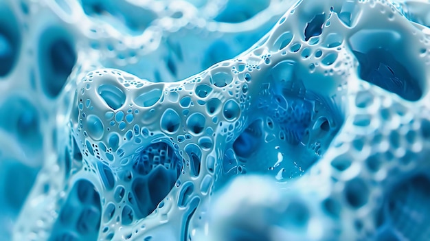 Жидкий синий абстрактный рисунок воды, отражающий красоту жидкости и эфирную природу жидкости в движении