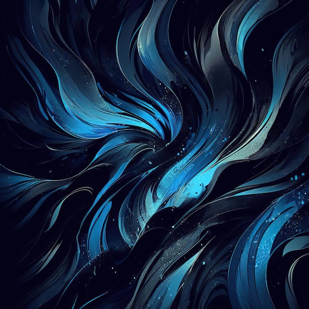 liquid blue neon wallpaper