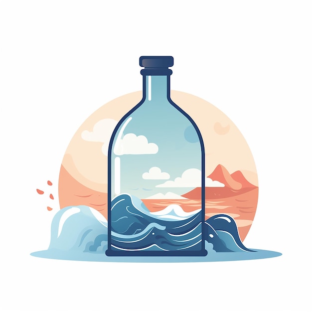 Photo liquid bottle mockup