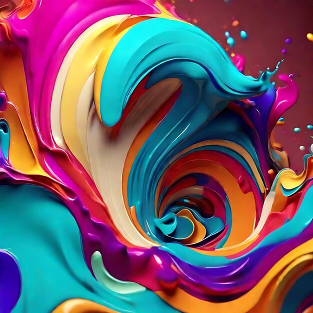 Liquid color background design Fluid gradient composition