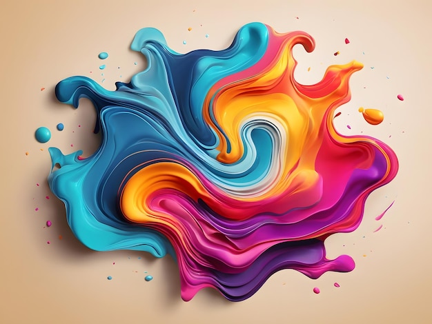 Liquid color background design Fluid gradient composition