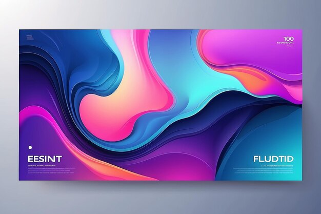 Photo liquid color background design fluid gradient shapes composition futuristic design posters