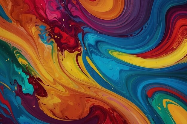 liquid colors painting in motion background