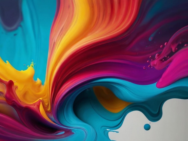 liquid colors painting in motion background