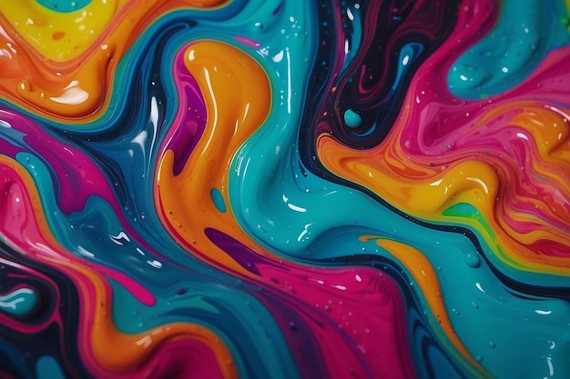 liquid colors painting in motion background