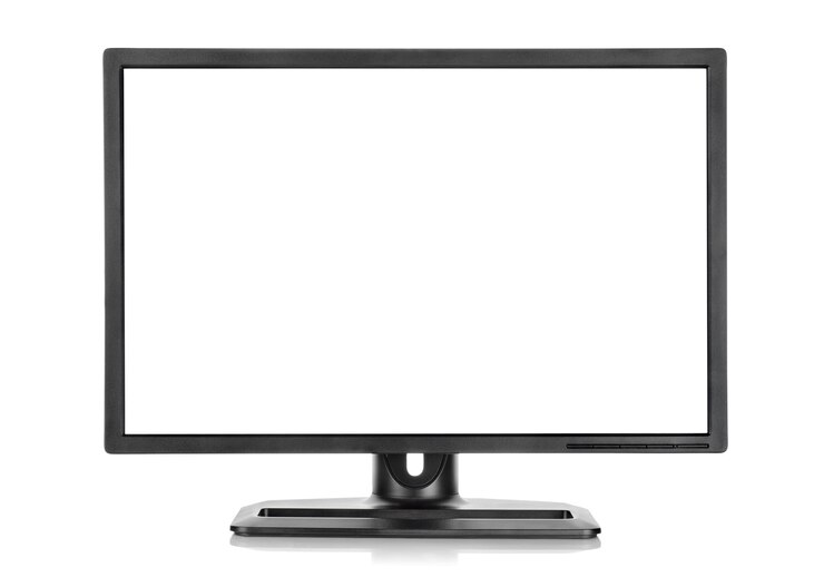 Photo liquid-crystal display isolated on a white background