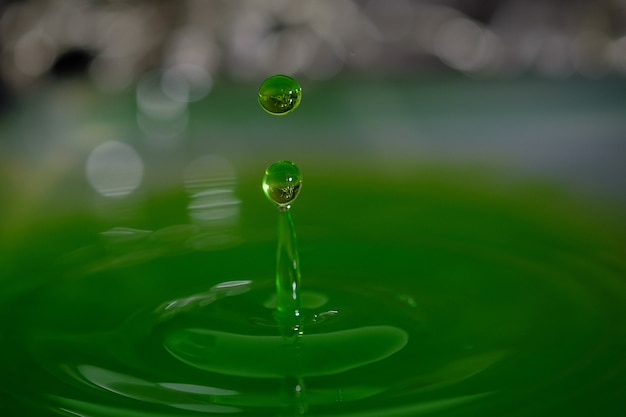 Liquid drop, Water splashes, Beautiful water with water drops background. 