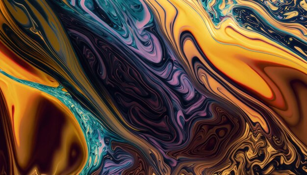 液体流体アートの抽象的な背景