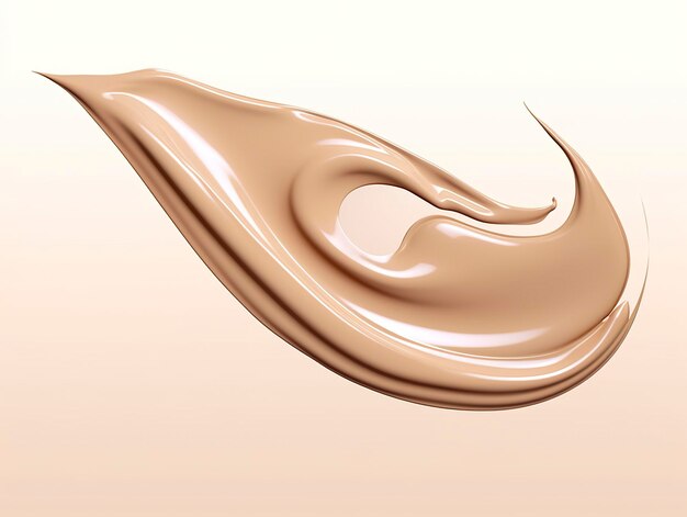 Foto liquid foundation splash element fluid cosmetic cream rendering 3d