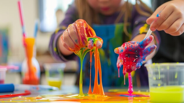 Photo liquid glue and learning science