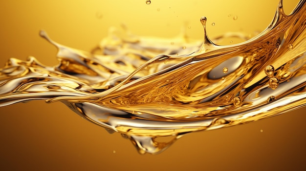 3D-рендеринг жидкого золота