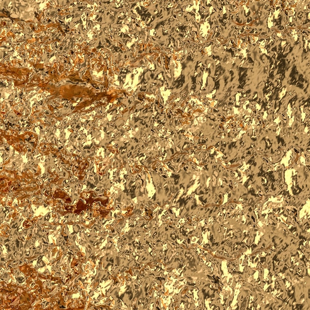 Фото Жидкий золотой фон волны. 3d визуализация. роскошная концепция.