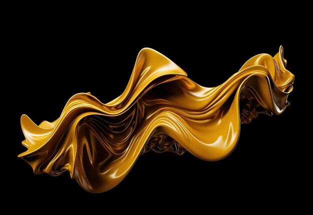 Liquid of golden color for cover design