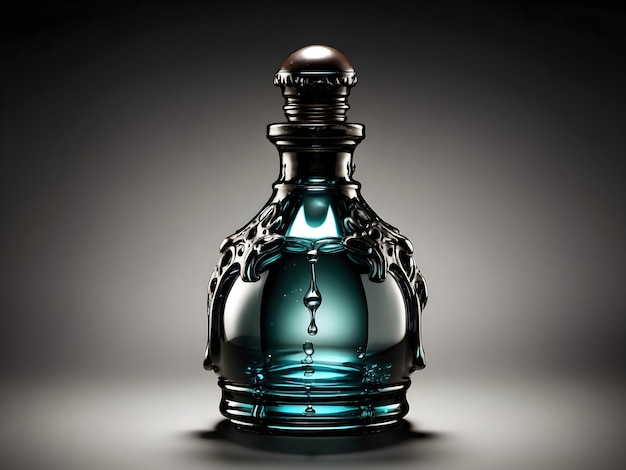 Бутылка Liquid Jewel из темного стекла с одной каплей