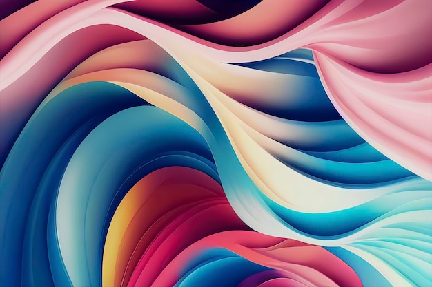 LIQUID LINES WHIT VIBRANT COLORS SMOOTH WALLPAPER