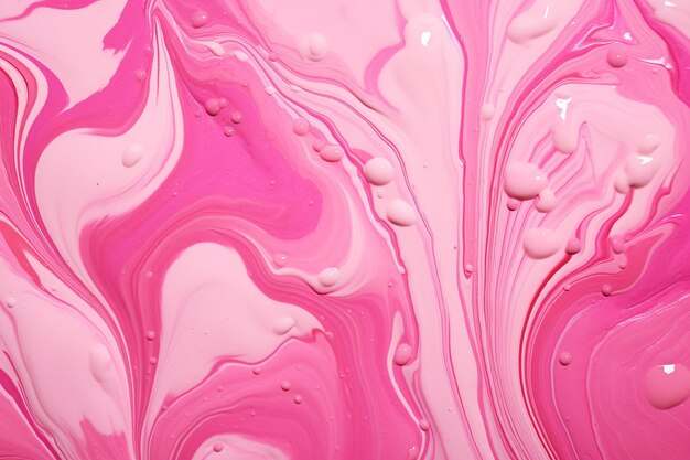 Жидкий мраморный фон с розовыми брызгами