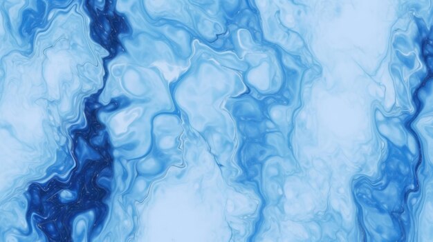 Photo liquid marble pattern blue abstract watercolor background